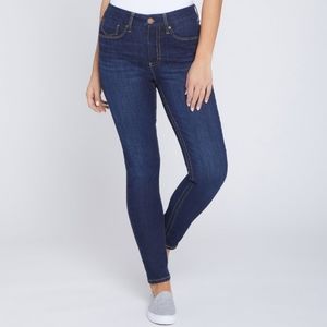 Seven7 blue denim tummyless skinny jeans size 10